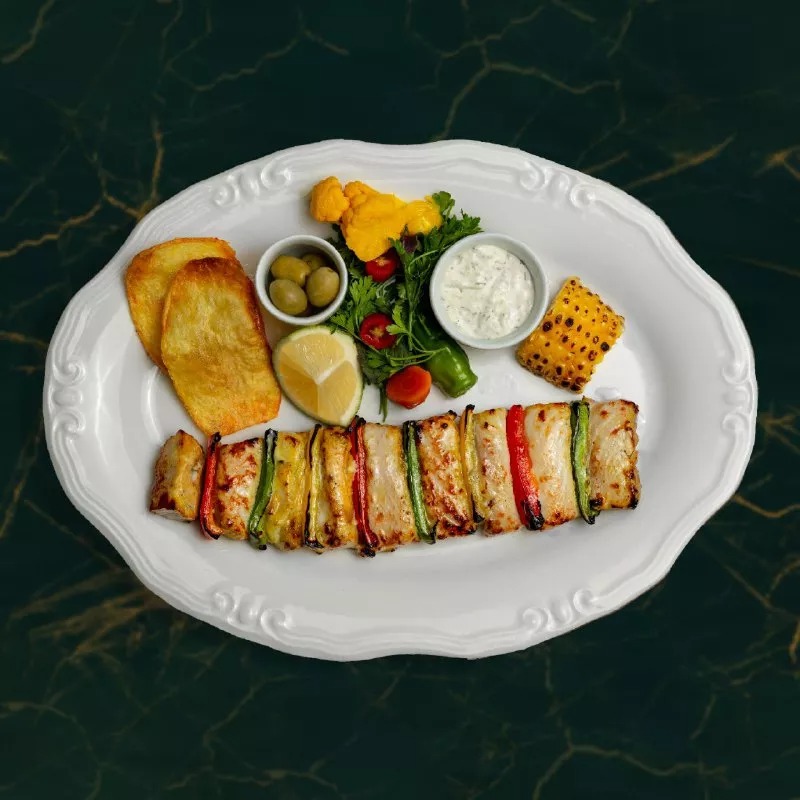 ماهی کباب غذای دریایی هیوا کرمان