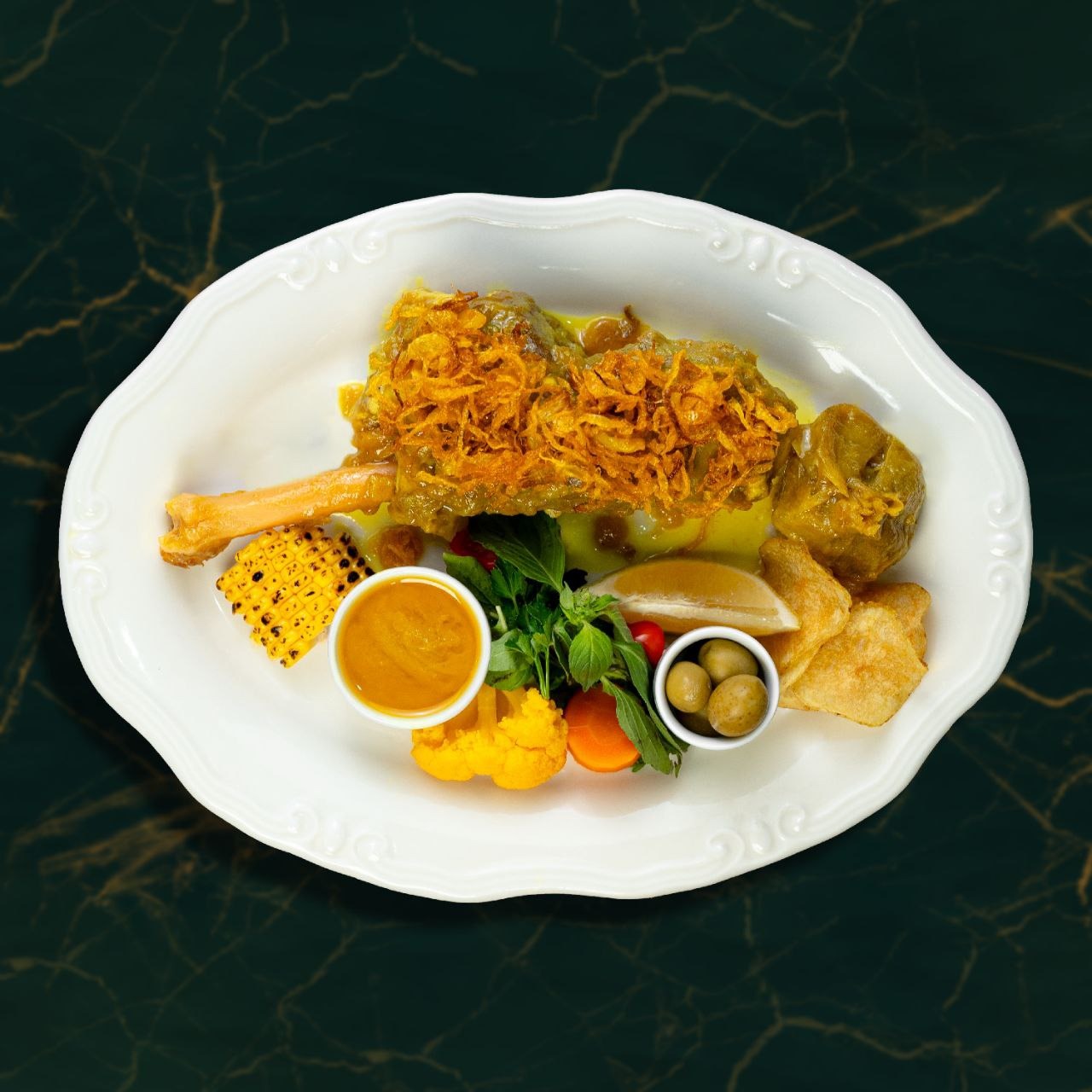 خوراک ماهیچه گوسفندی هتل هیوا کرمان